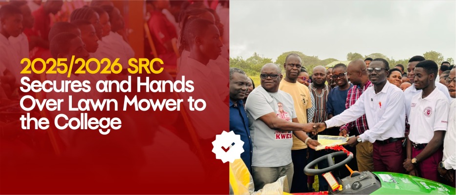 2025/2026 SRC  Secures and Hands Over Lawn Mower to the College